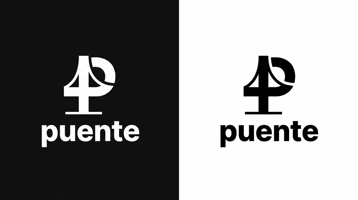 Puente monochrome logo